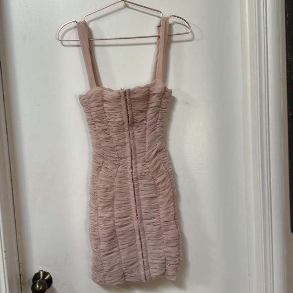 NEW House of CB Cate Ruched Mini Dress Size XS - Picture 6 of 9